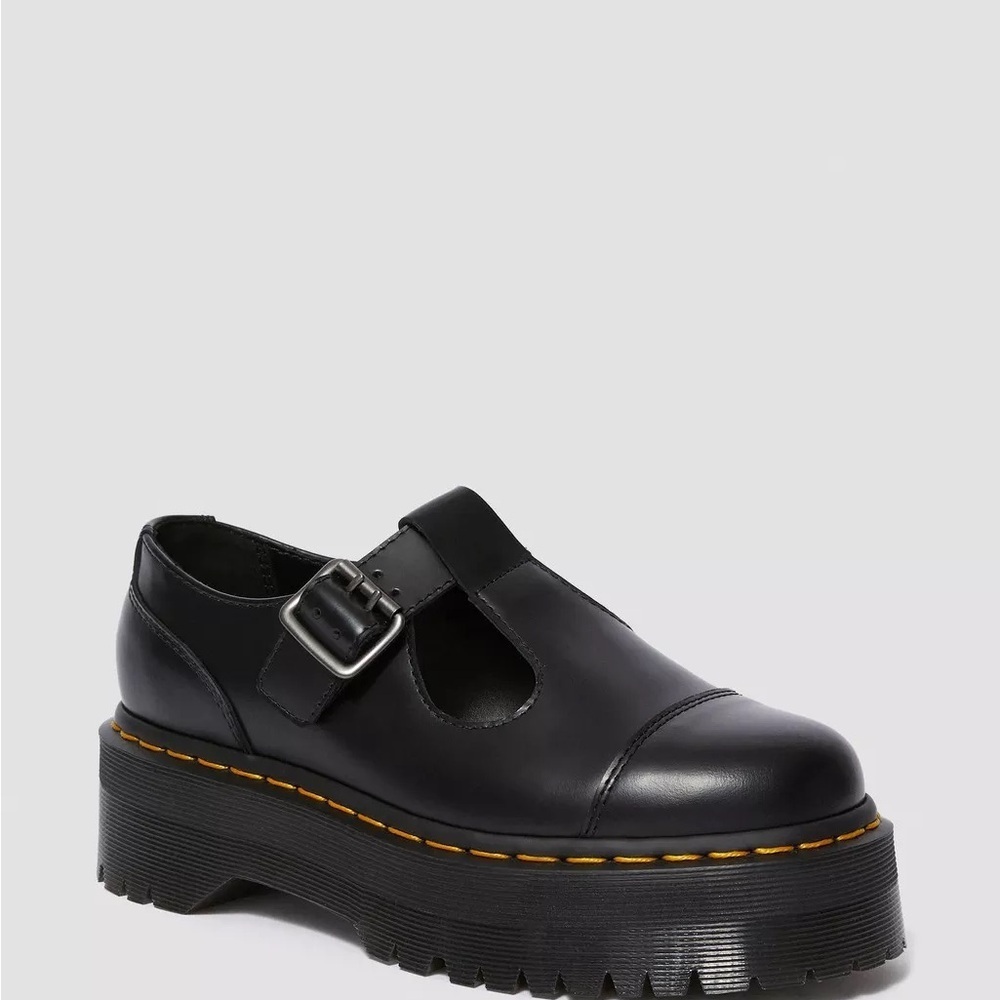 Dr Martens Women’s Bethan Oxford Black Mary Jane Platform Shoes